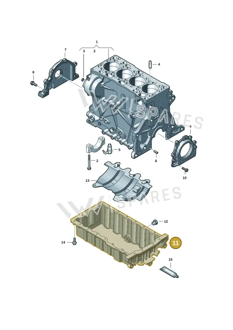 04L103603A — Skoda Octavia (2019-2024) diagram 5h0103037, position 11