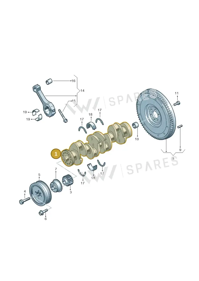 04L105021F — Skoda Octavia (2017-2020) diagram 746105650, position 1