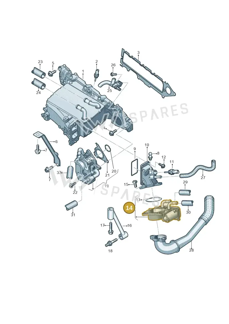 04L128063AA — Skoda Superb Combi (2015-2024) diagram 786129800, position 14