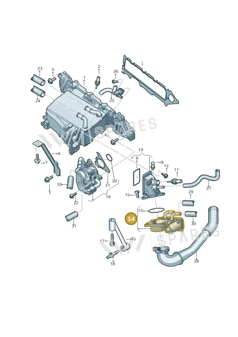 04L128063T — Skoda Octavia (2017-2020) diagram 746129800, position 14