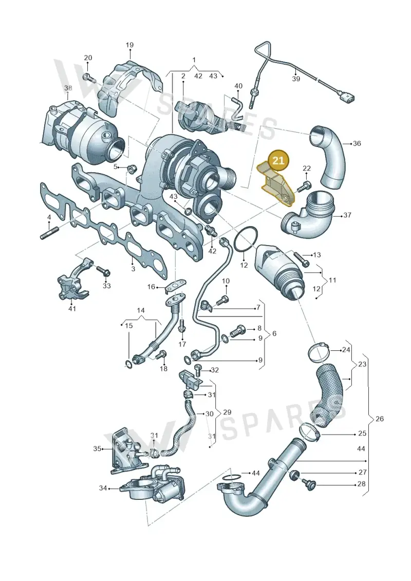04L129969E — Skoda Kamiq (2019-) diagram 746145600, position 21