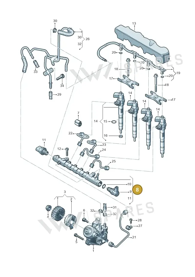 04L130089F — Skoda Kamiq (2019-) diagram 746130000, position 8