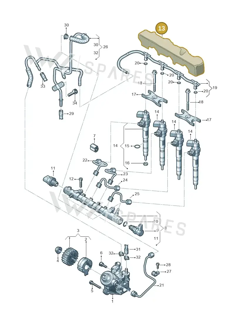 04L130380F — Skoda Kodiaq (2024-) diagram 746130000, position 13