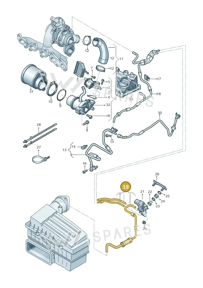04L131055J — Skoda Kodiaq (2018-2022) diagram 434131040, position 19