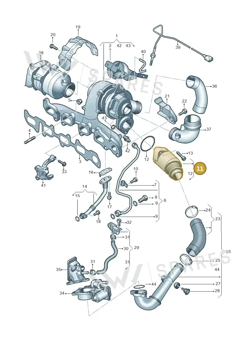 04L131111T — Skoda Kamiq (2019-) diagram 746145600, position 11
