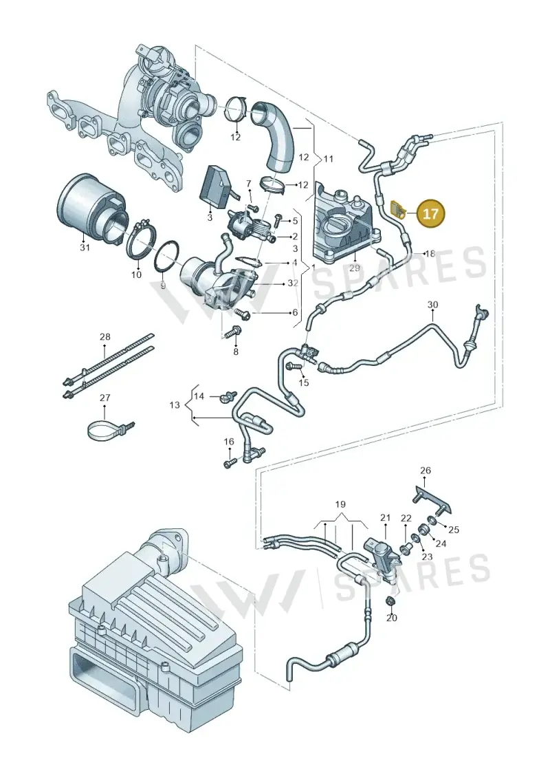 04L131213 — Skoda Kamiq (2019-) diagram 434131040, position 17