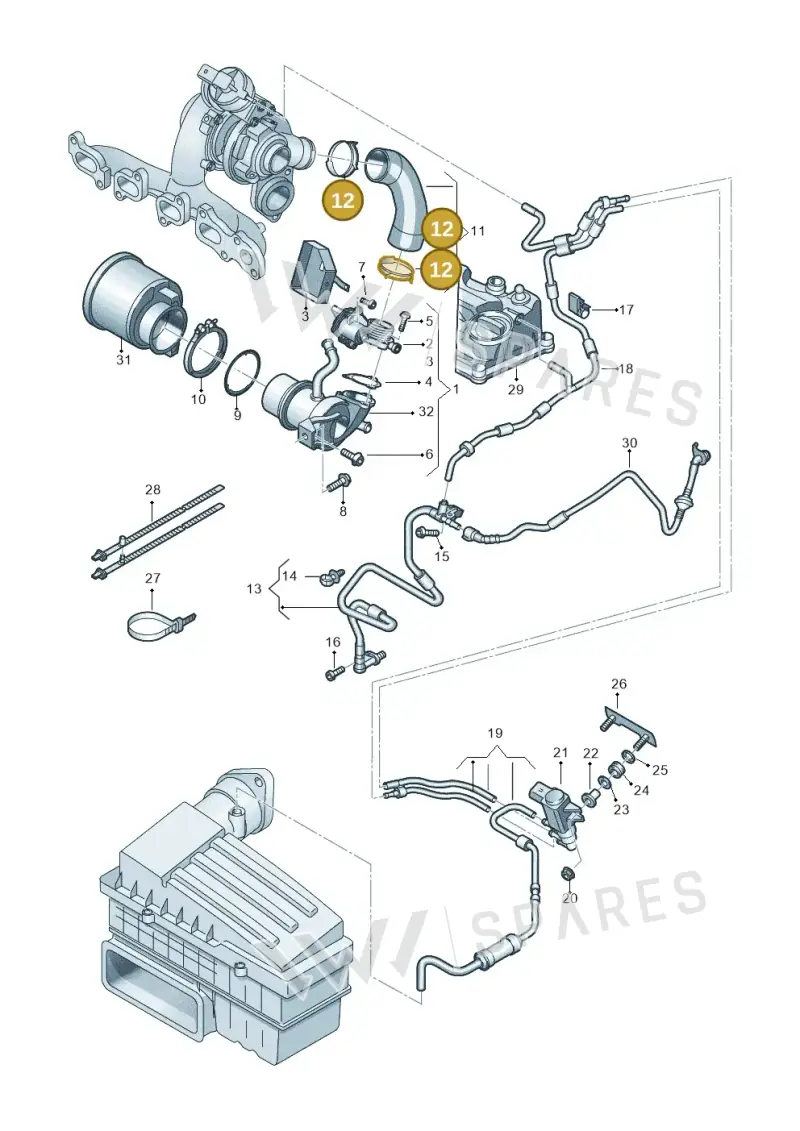 04L131539 — Skoda Kamiq (2019-) diagram 434131040, position 12