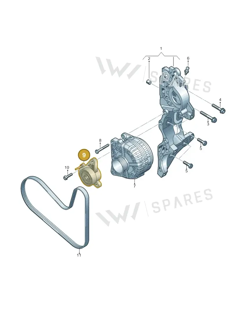 04L903315B — Skoda Kodiaq (2016-2024) diagram 745903450, position 9