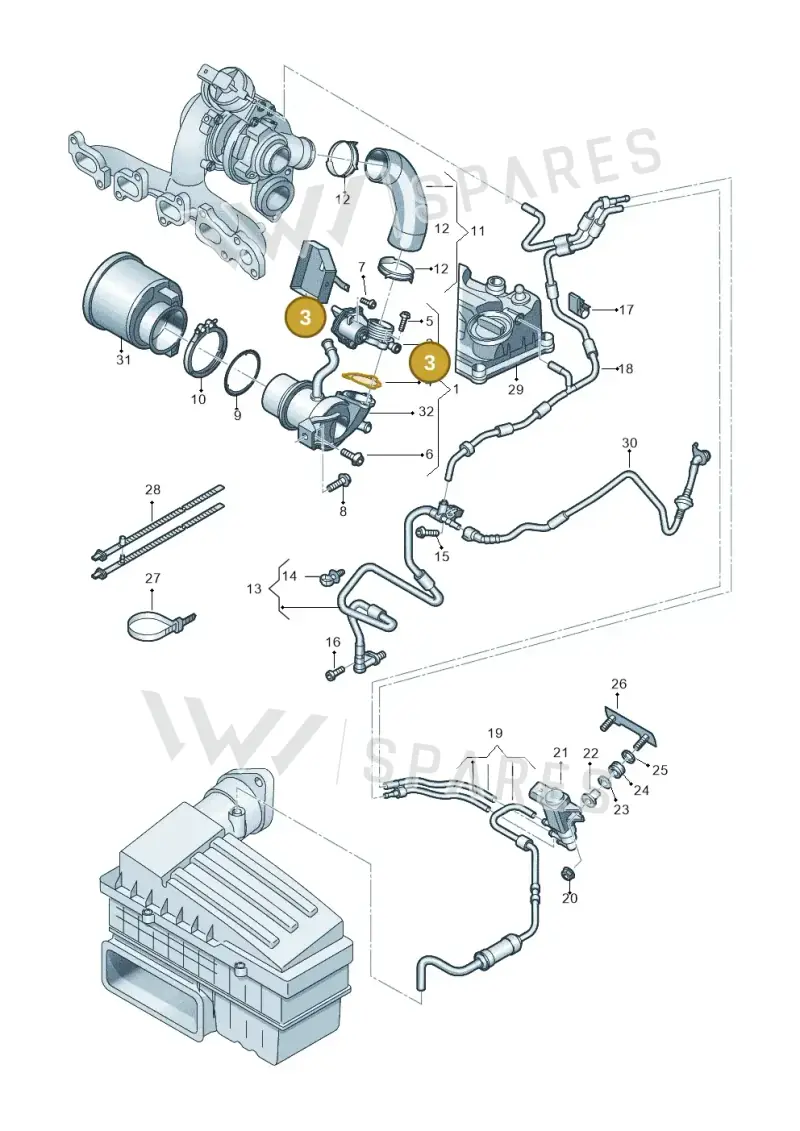 04L971461AP — Skoda Kamiq (2019-) diagram 434131040, position 3