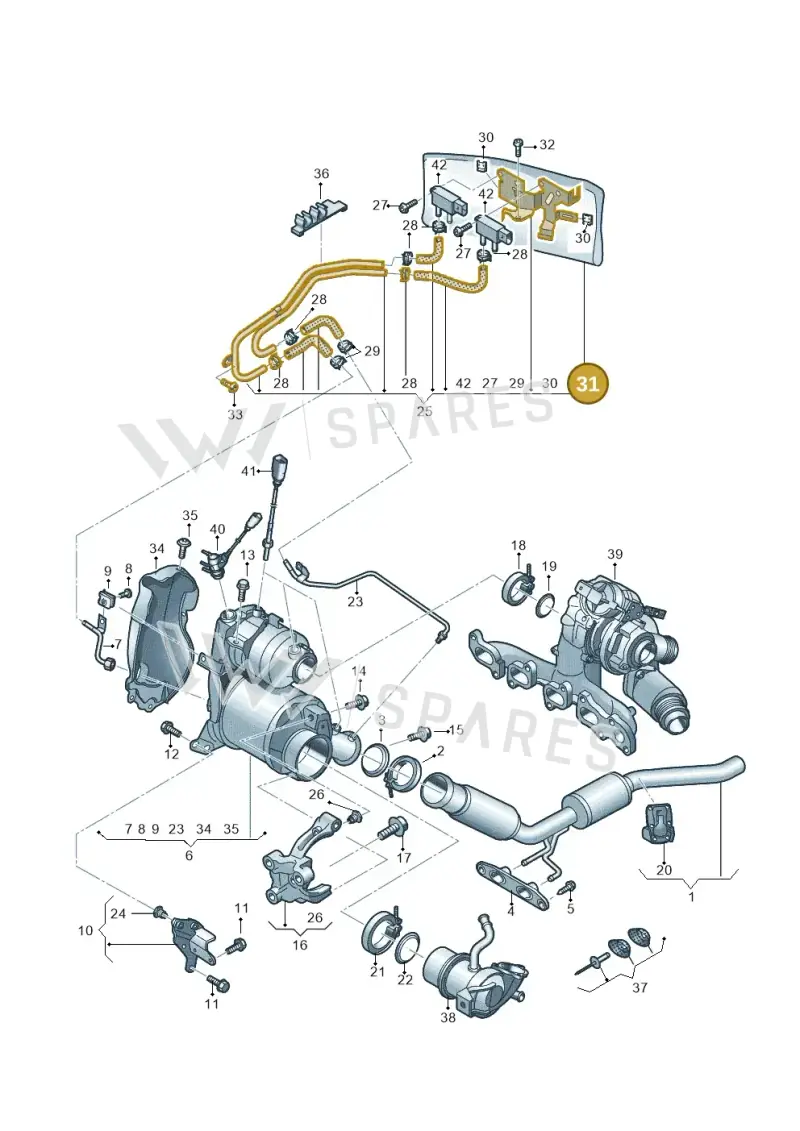 04L971461AQ — Skoda Kodiaq (2018-2022) diagram 810253400, position 31