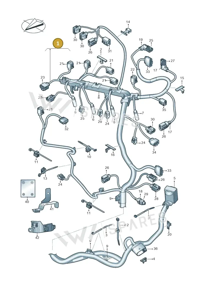04L972627BS — Skoda Superb Combi (2015-2024) diagram 793971250, position 1