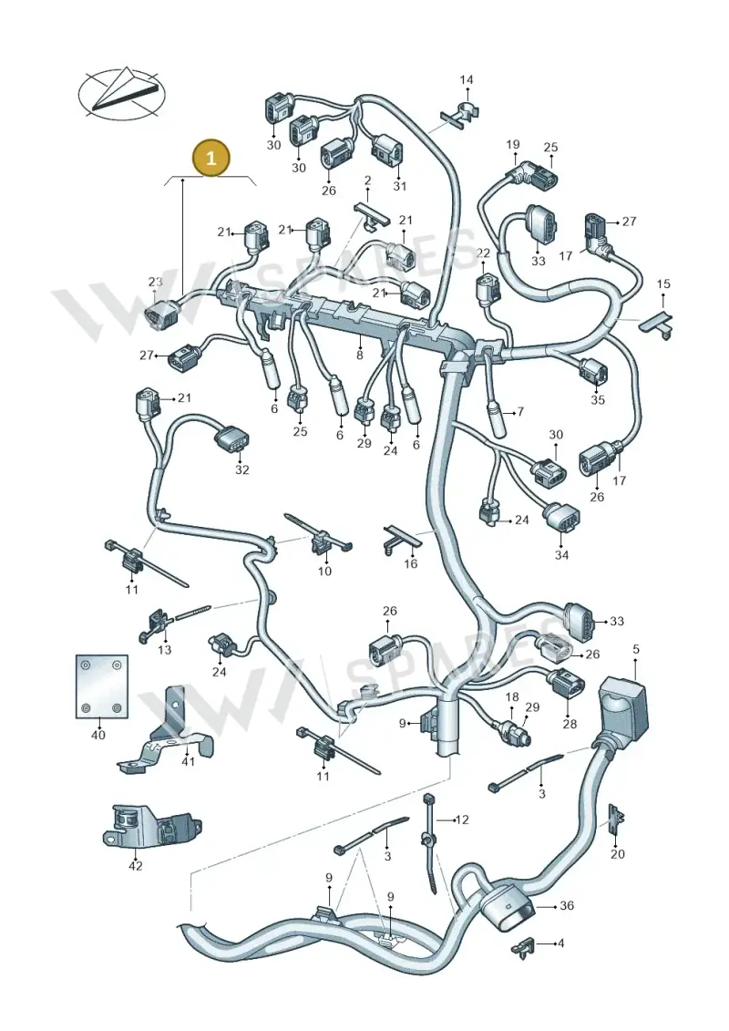 04L972627FM — Skoda Superb Combi (2015-2024) diagram 793971250, position 1