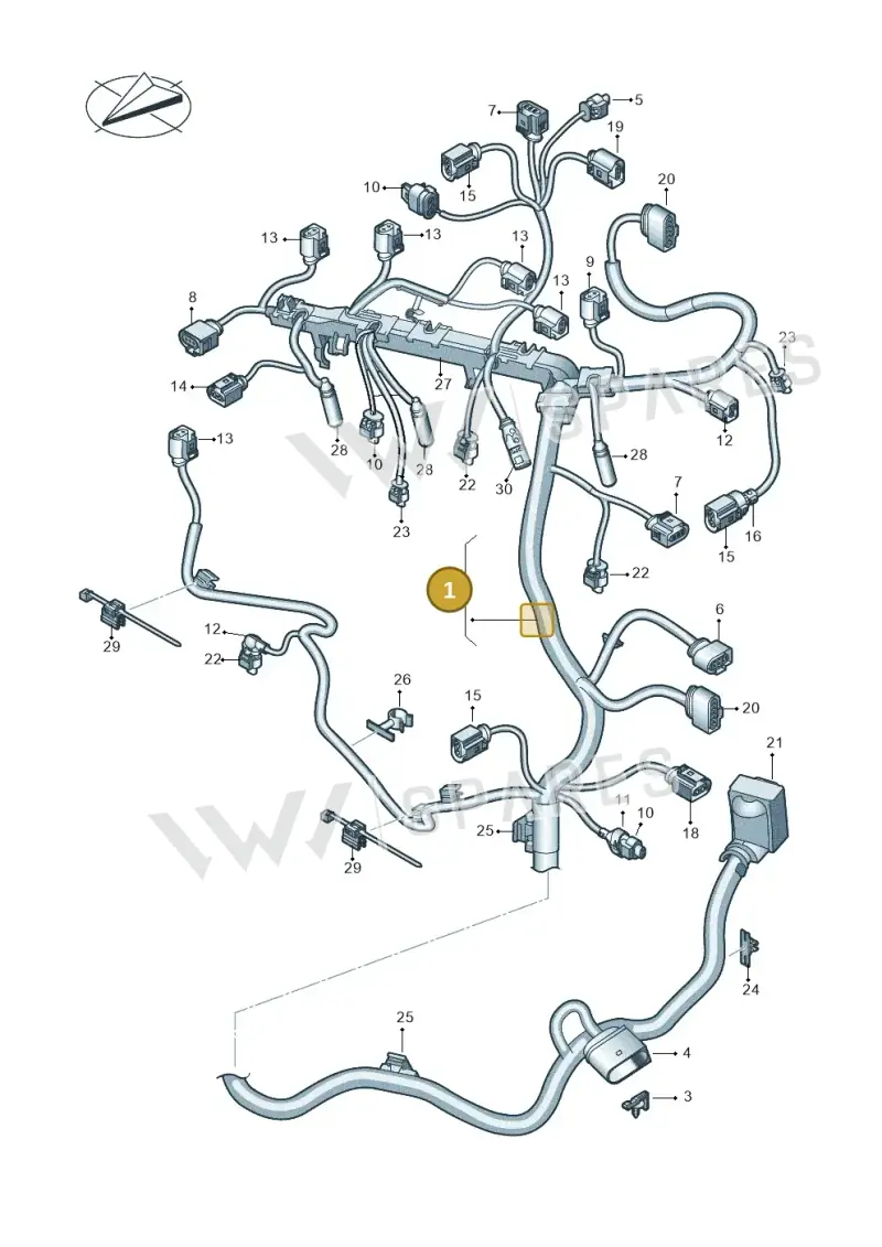 04L972627JR — Skoda Kamiq (2019-) diagram 837971150, position 1