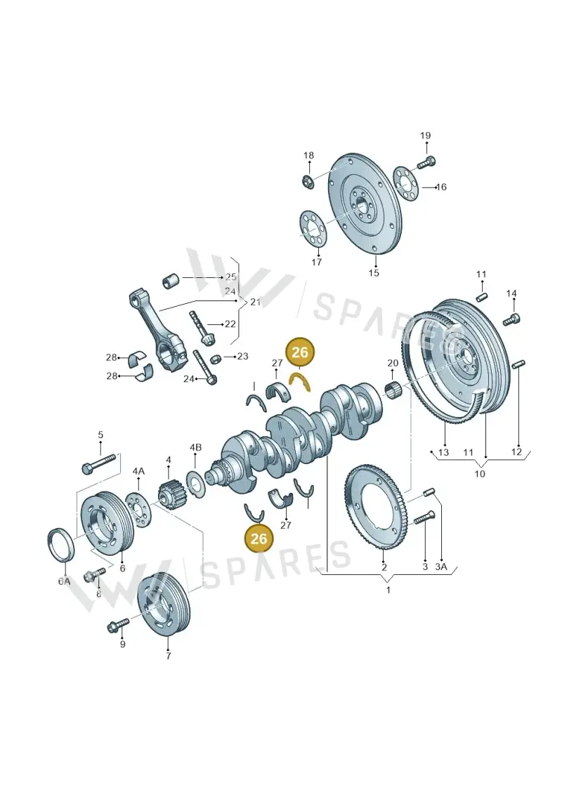 050105637 — Skoda Octavia ambiente (2008-2013) diagram 194105150, position 26