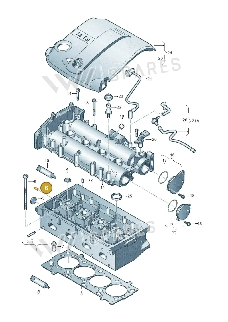 056103379 — Skoda Yeti (2013-2017) diagram 253103400, position 6