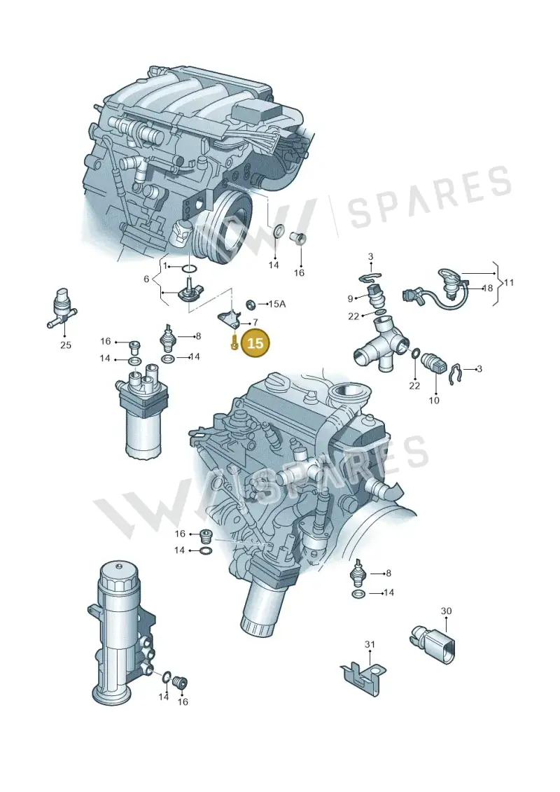 057103665 — Skoda Yeti (2013-2017) diagram 666919400, position 15