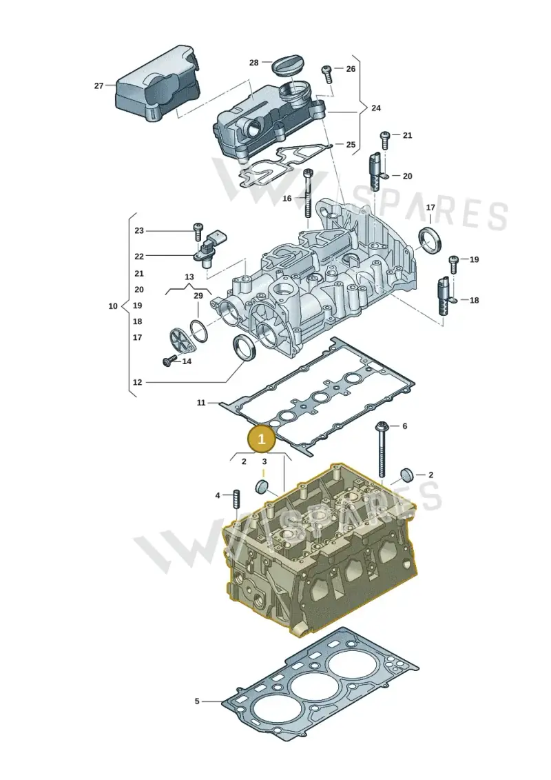 05C103063A — Skoda Fabia (2021-) diagram 5h0103040, position 1