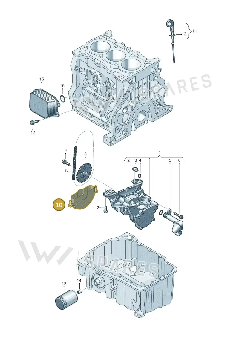 05C103669E — Skoda Fabia (2021-) diagram 587115010, position 10