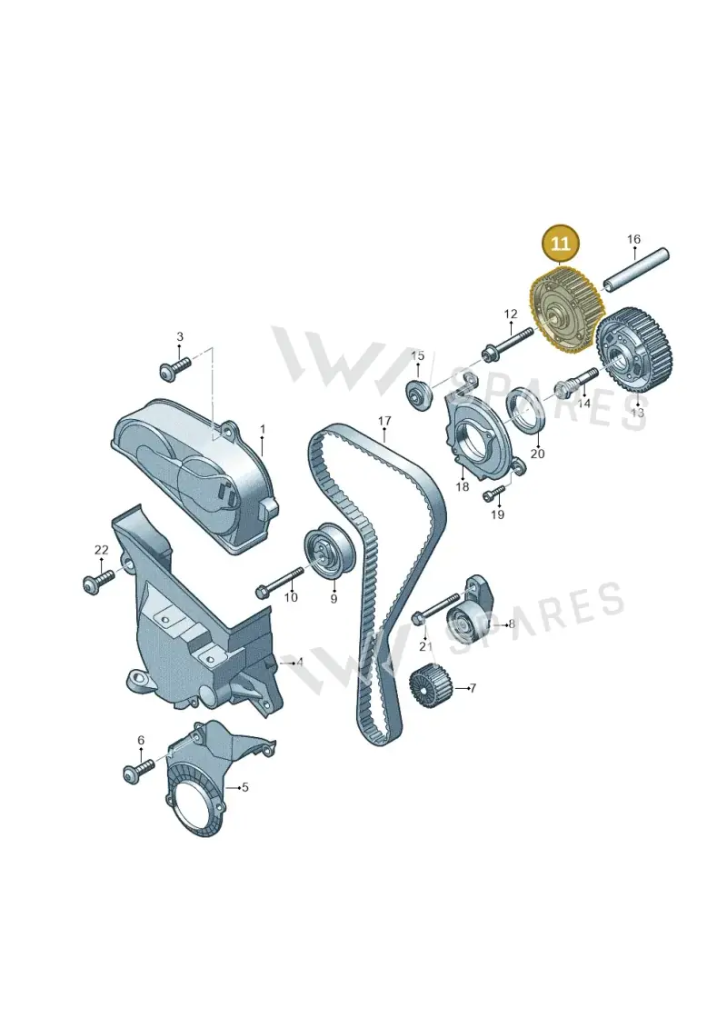 05C109088E — Skoda Fabia (2021-) diagram 2f0109302, position 11