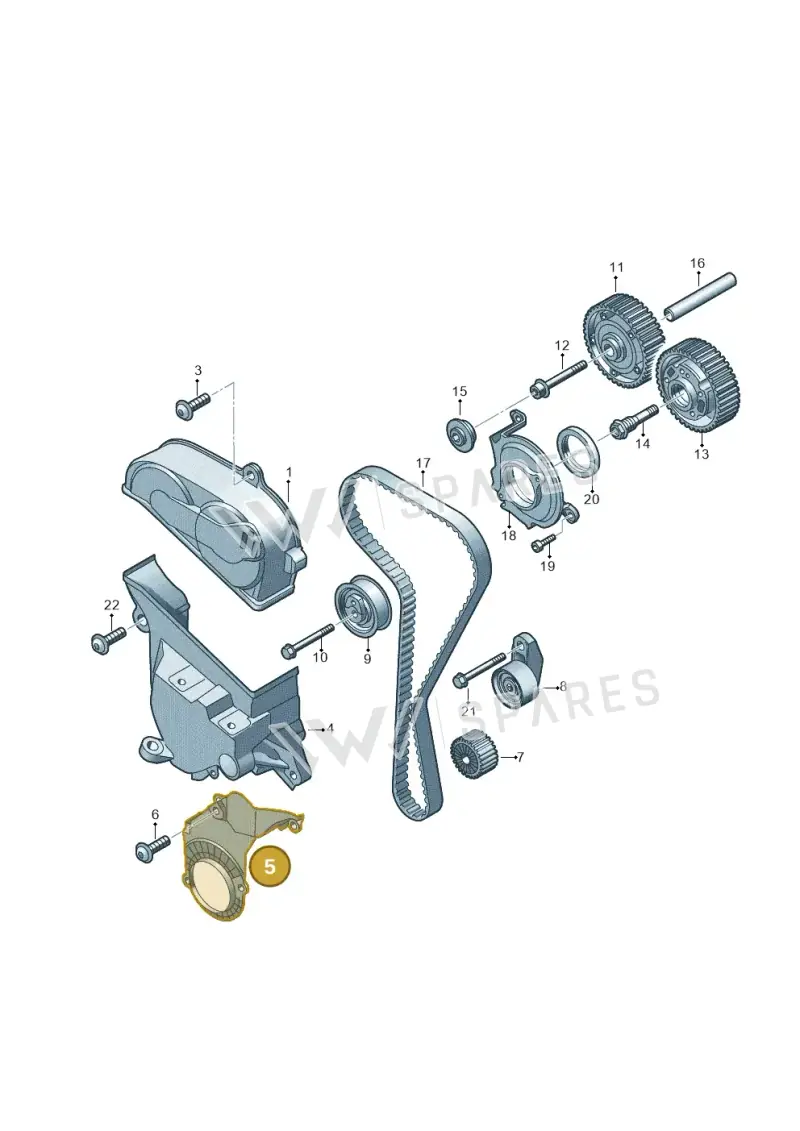 05C109175A — Skoda Fabia (2021-) diagram 2f0109302, position 5