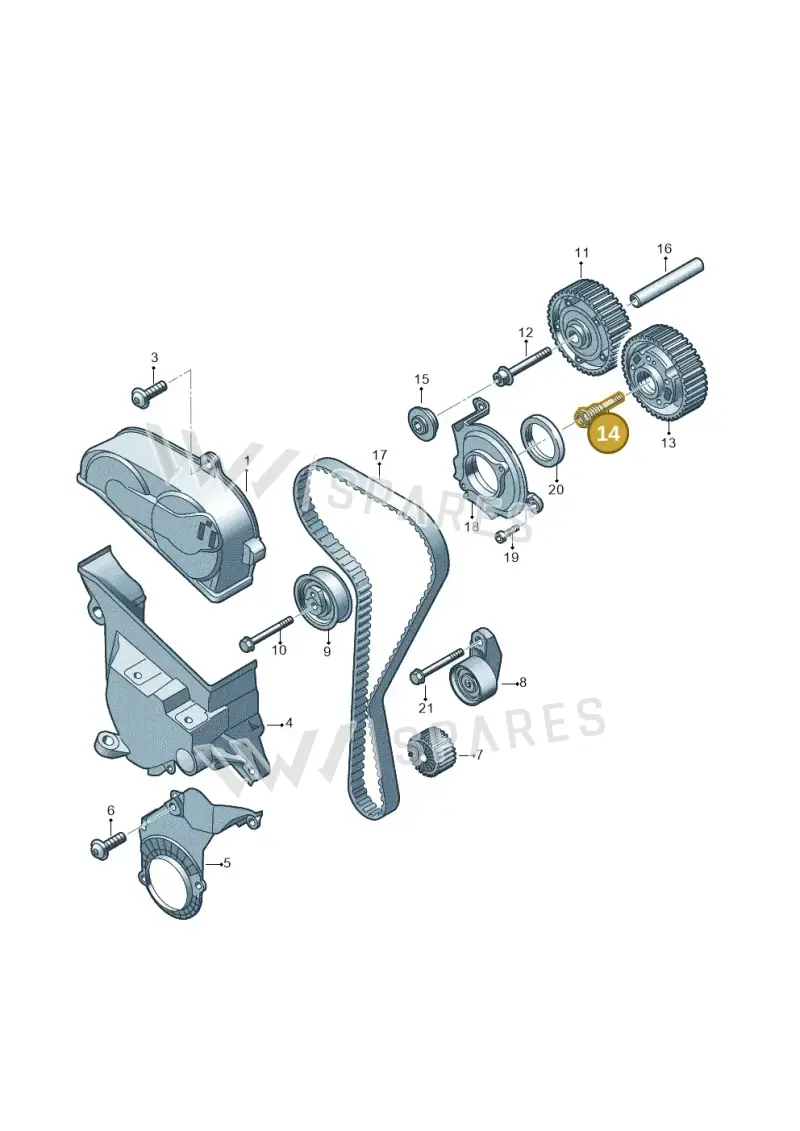 05C109257B — Skoda Fabia (2021-) diagram 837109053, position 14