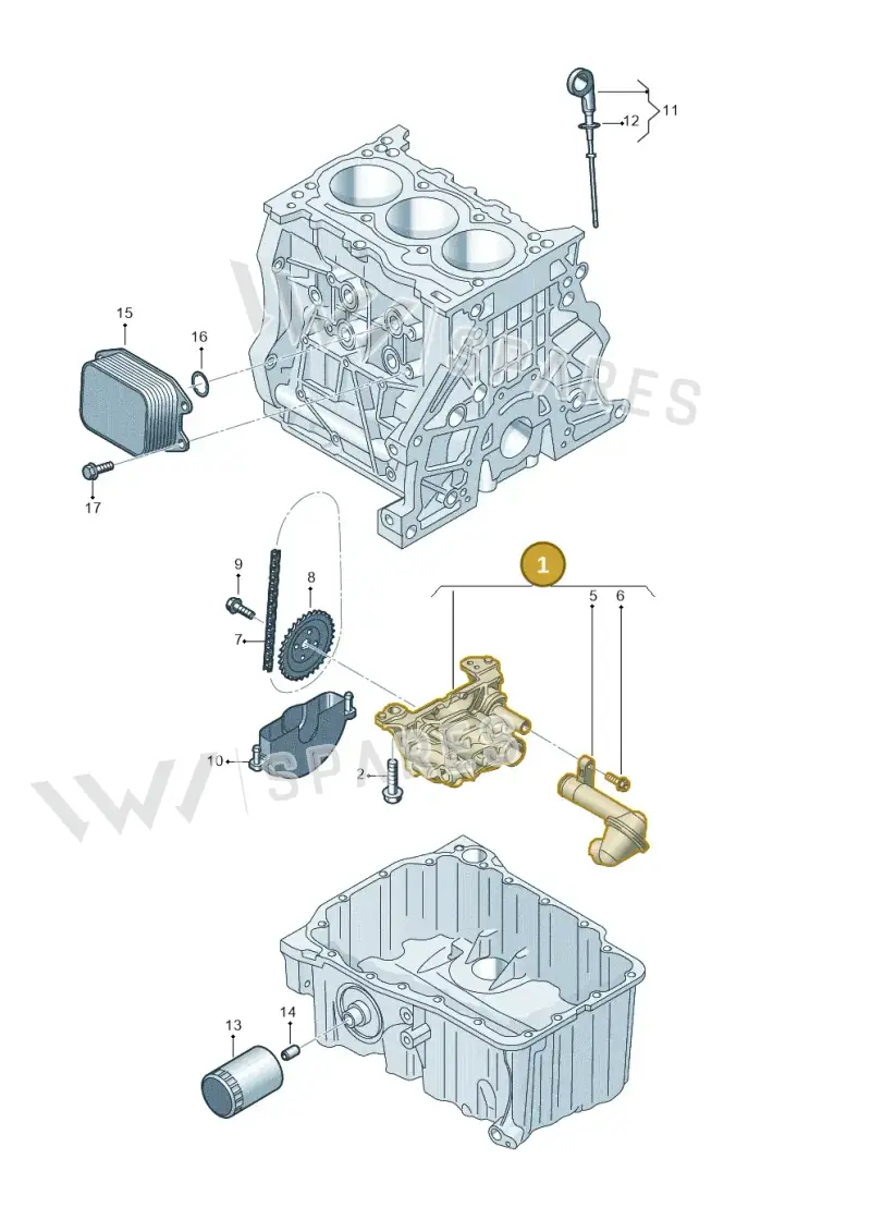 05C115103 — Skoda Octavia (2019-2024) diagram 5h0115002, position 1