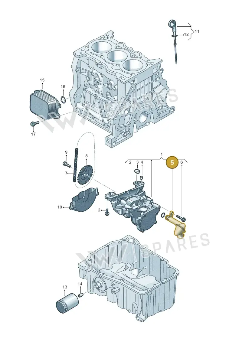 05C115251B — Skoda Fabia (2021-) diagram 587115010, position 5