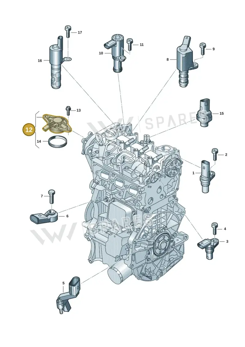 05C906423F — Skoda Fabia (2021-) diagram 907601007, position 12