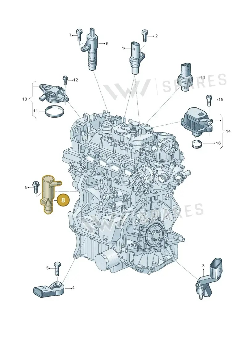 05C906455D — Skoda Kodiaq (2024-) diagram 907601006, position 8