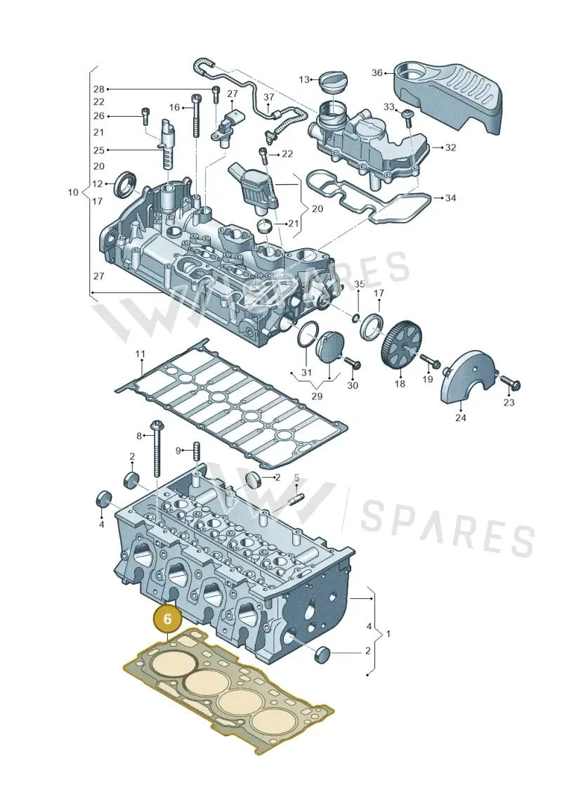 05E103383 — Skoda Fabia (2021-) diagram 813103460, position 6