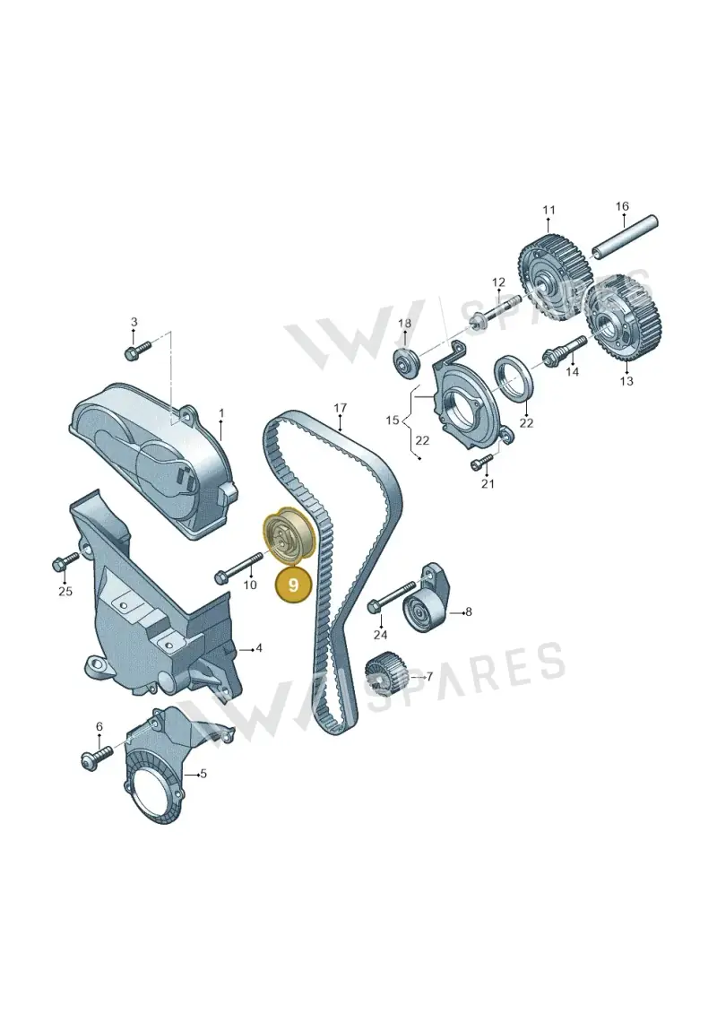 05E109479B — Skoda Kodiaq (2024-) diagram 813109050, position 9