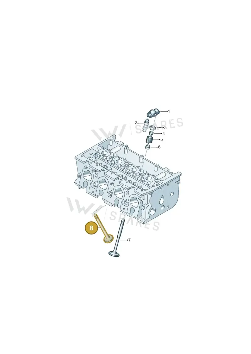 05E109611B — Skoda Fabia (2021-) diagram 746109010, position 8