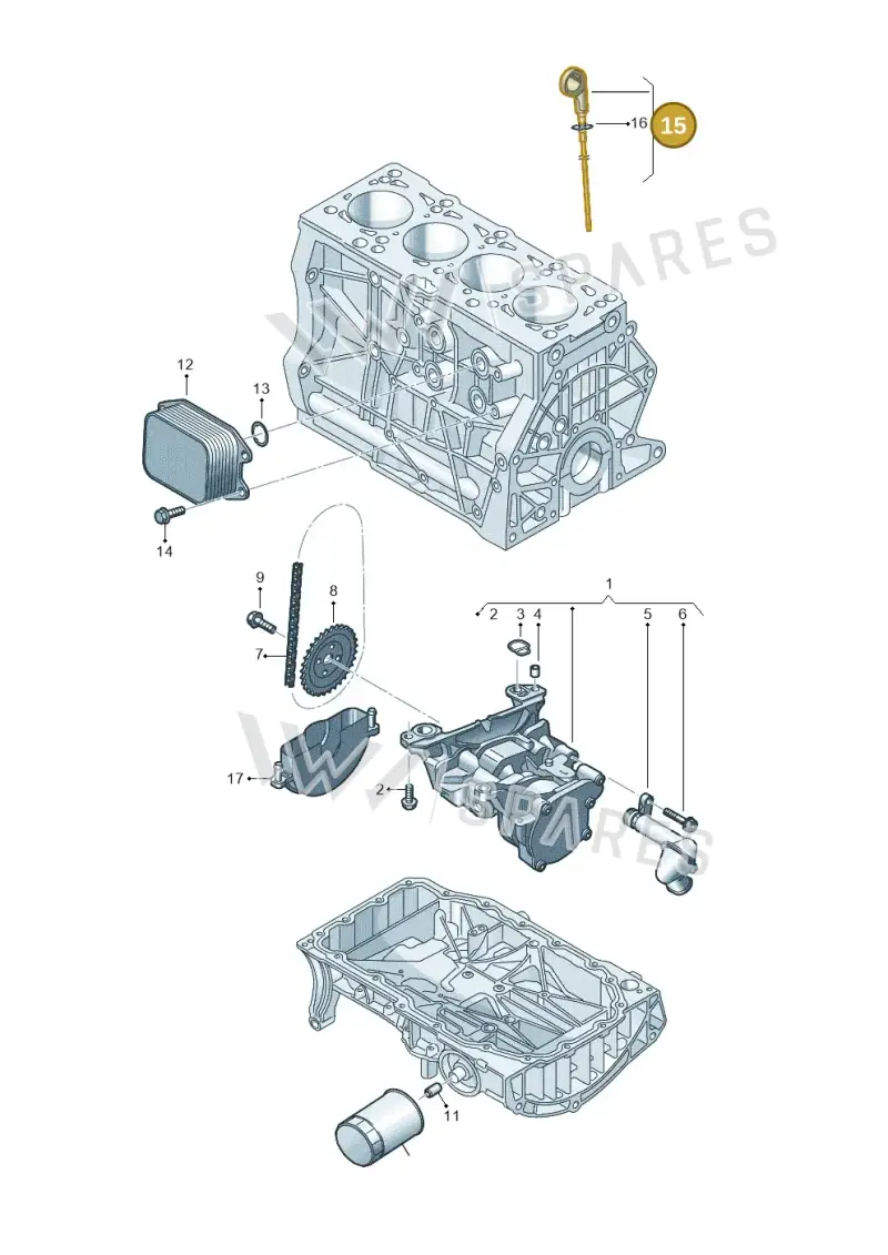 05E115611J — Skoda Fabia (2021-) diagram 813115040, position 15