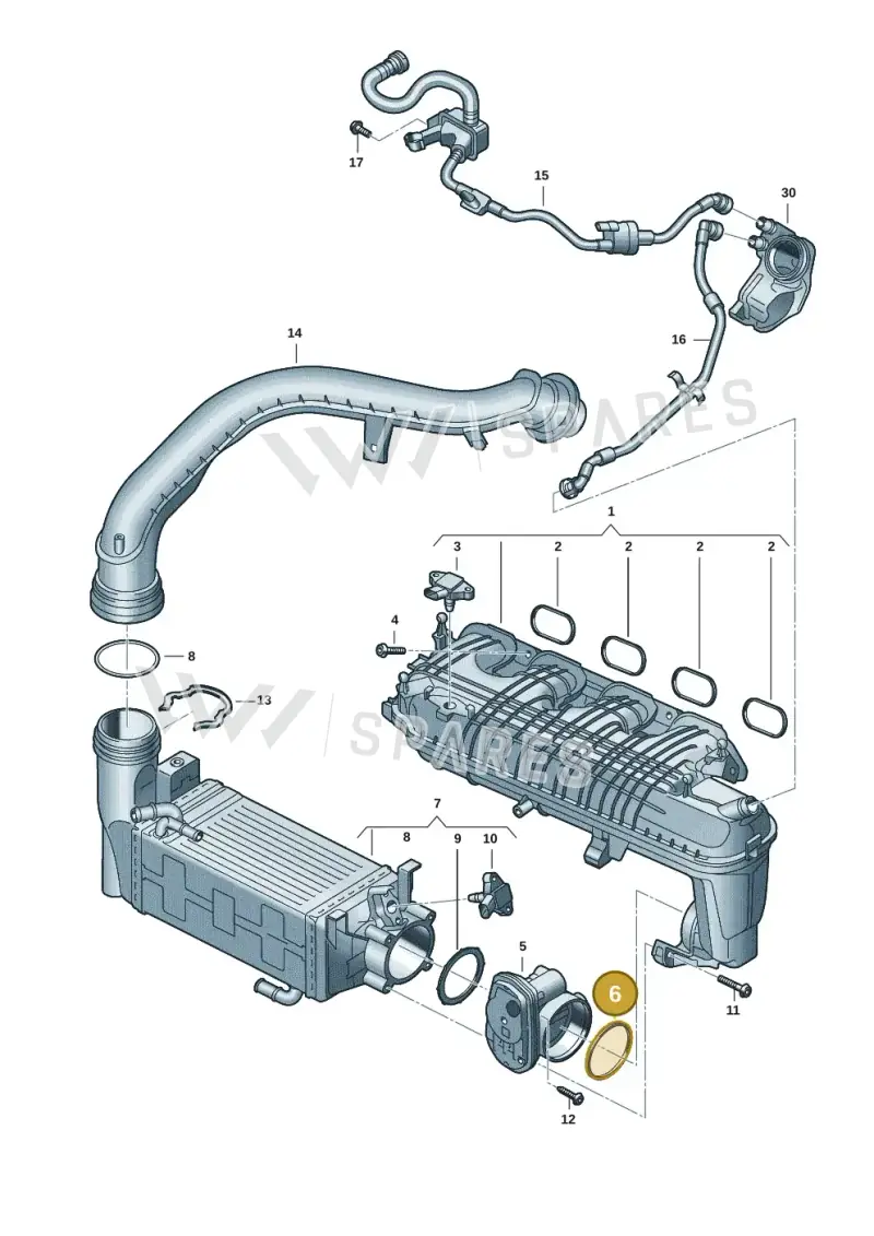 05E133073 — Skoda Kodiaq (2024-) diagram 57x133065, position 6