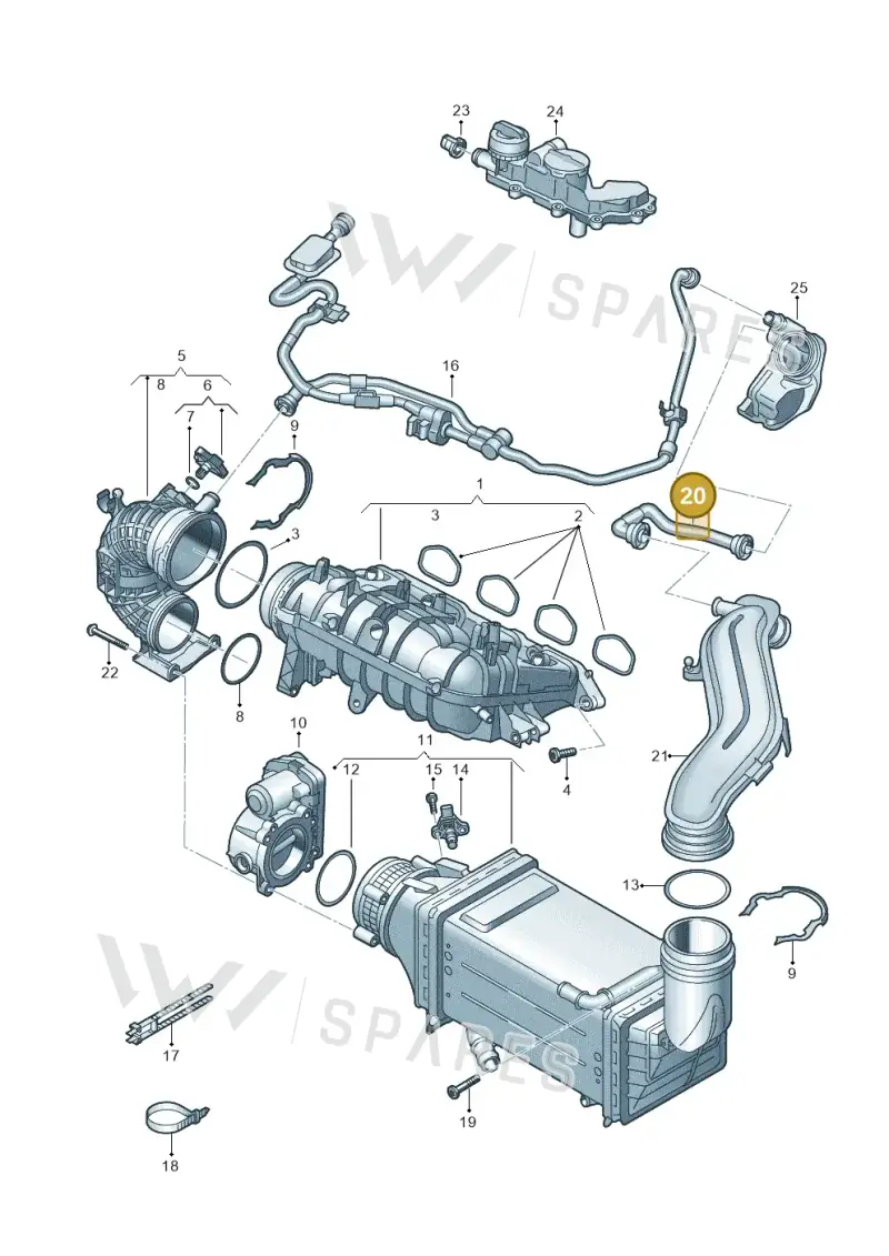 05E133366N — Skoda Fabia (2021-) diagram 597133033, position 20