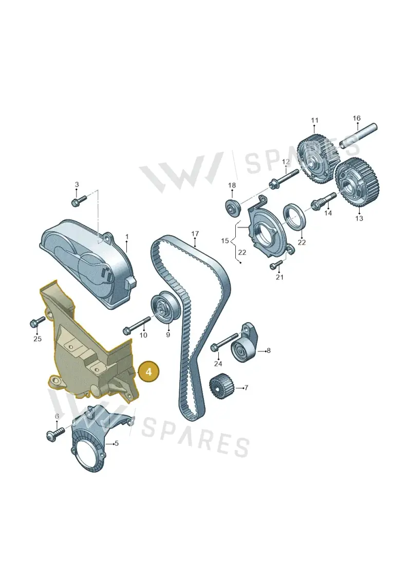 05E199275D — Skoda Superb Combi (2023-) diagram 813109050, position 4