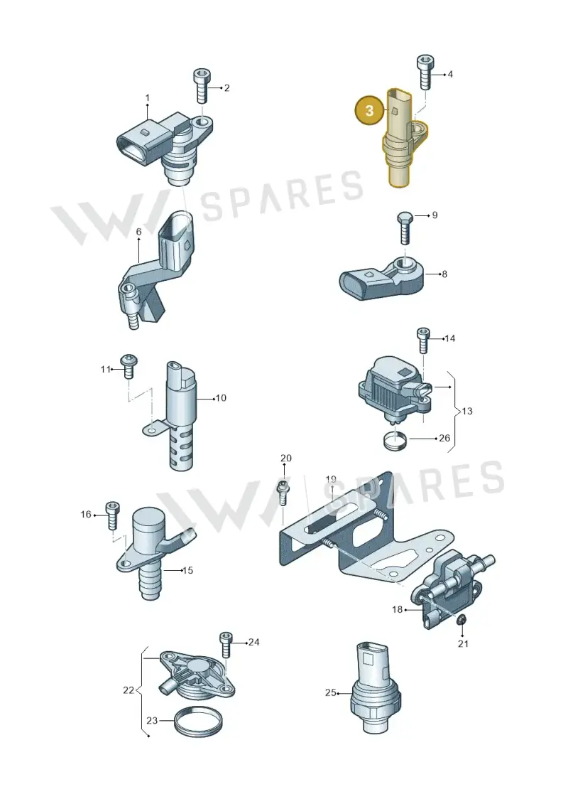 05E907601H — Skoda Kamiq (2019-) diagram 827906300, position 3