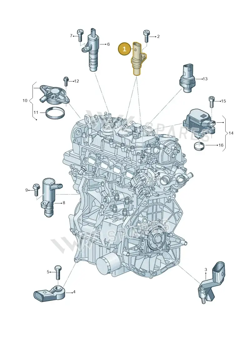 05E907601H — Skoda Kodiaq (2024-) diagram 907601006, position 1
