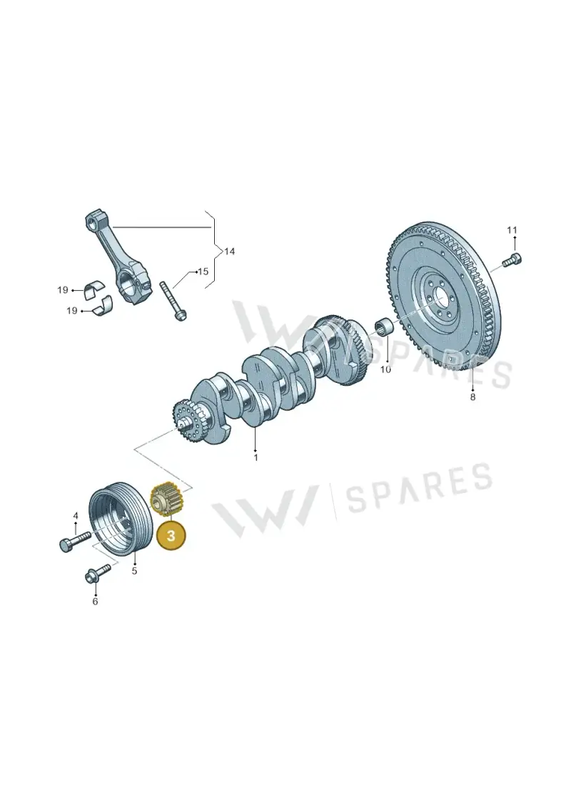 05L105263B — Skoda Superb Combi (2015-2024) diagram 869105700, position 3
