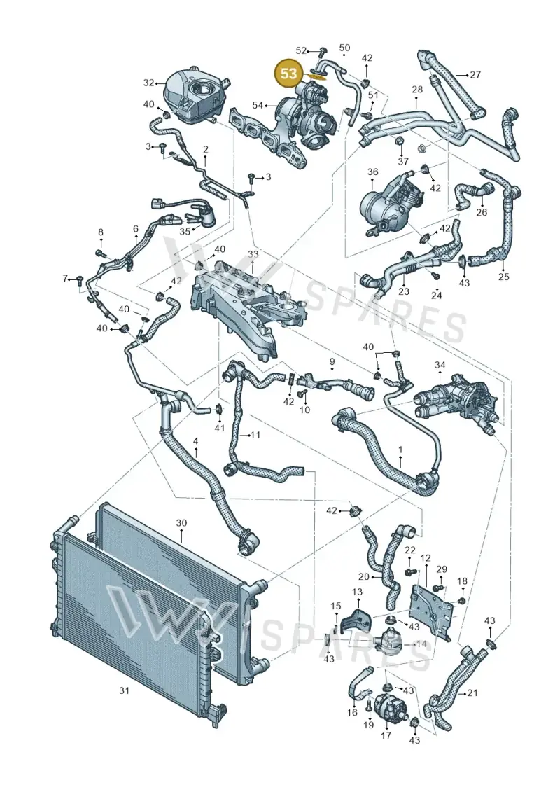 05L121290 — Skoda Octavia (2019-2024) diagram 585121709, position 53