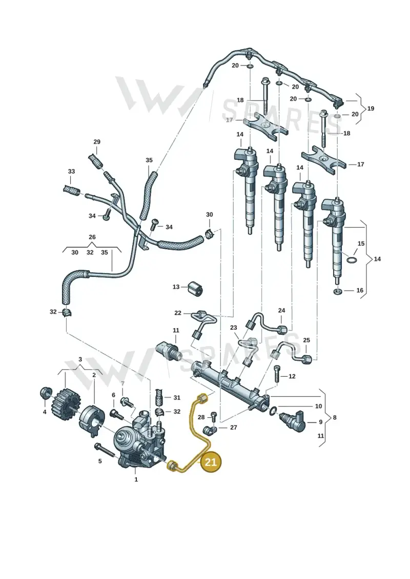 05L130321B — Skoda Kodiaq (2024-) diagram 2ka130010, position 21