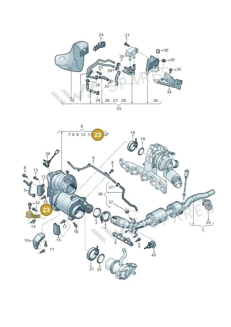 05L131645N — Skoda Octavia (2019-2024) diagram 793253054, position 23