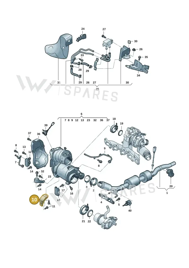 05L131645Q — Skoda Octavia (2019-2024) diagram 2ka253050, position 10