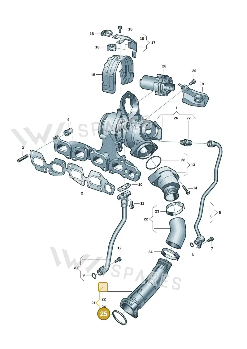 05L145187 — Skoda Kodiaq (2024-) diagram 5h0145500, position 25