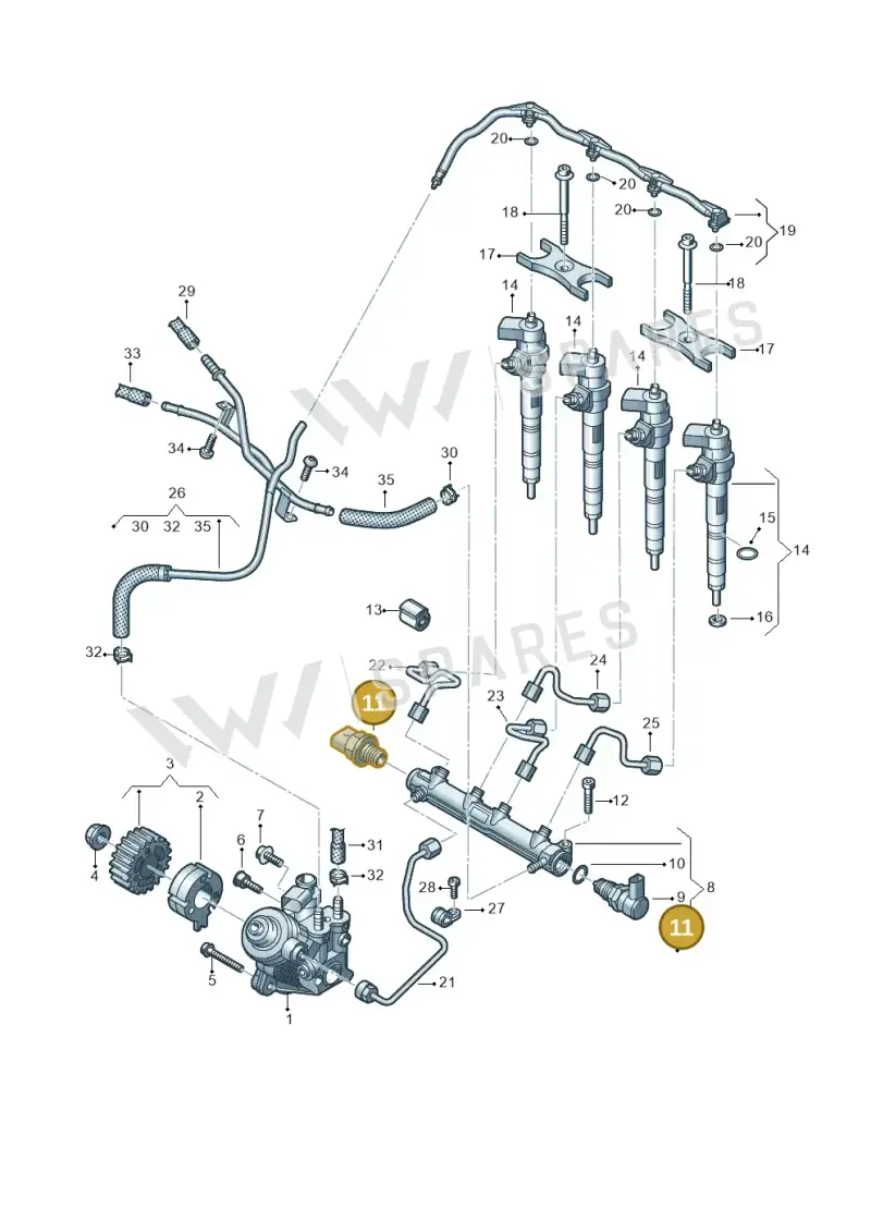 05L906054A — Skoda Karoq (2017-2022) diagram 596130460, position 11