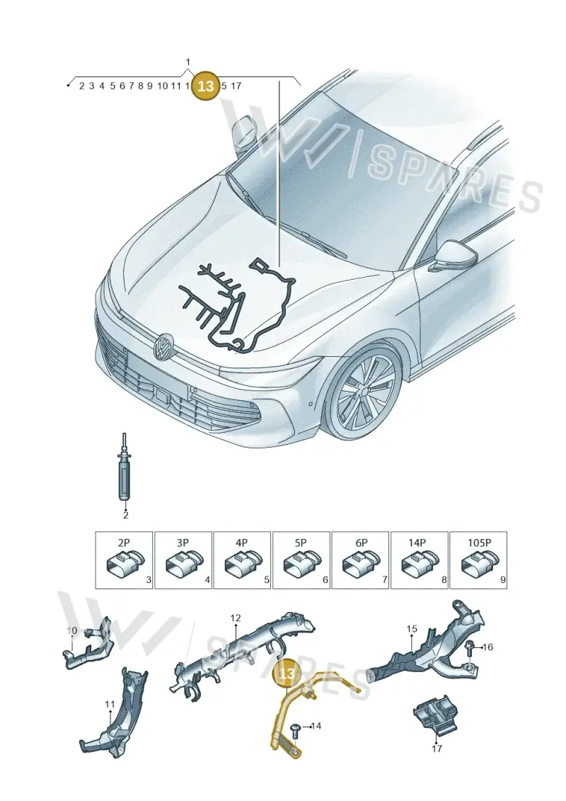 05L971824E — Skoda Kodiaq (2024-) diagram 3j0971285, position 13