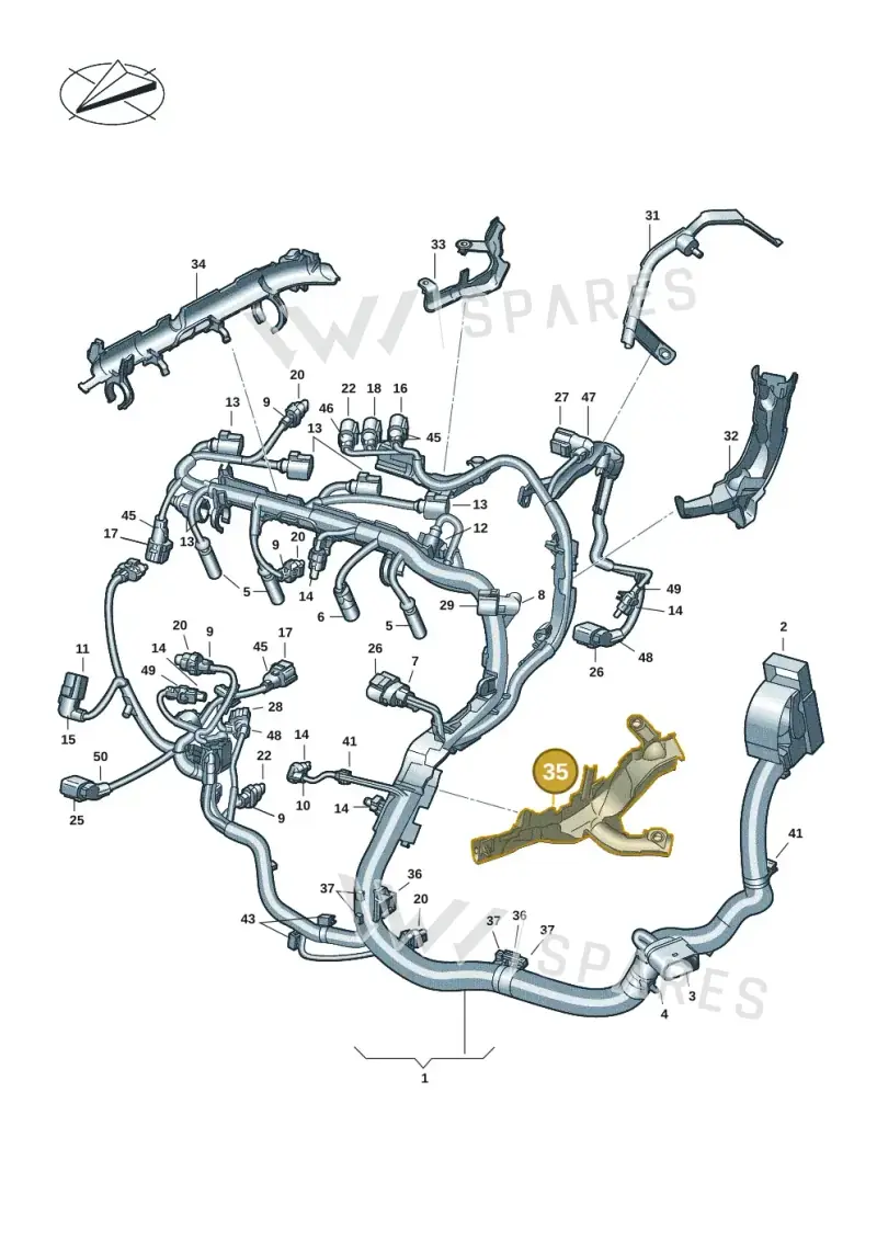 05L971824F — Skoda Octavia (2019-2024) diagram 5h0971016, position 35