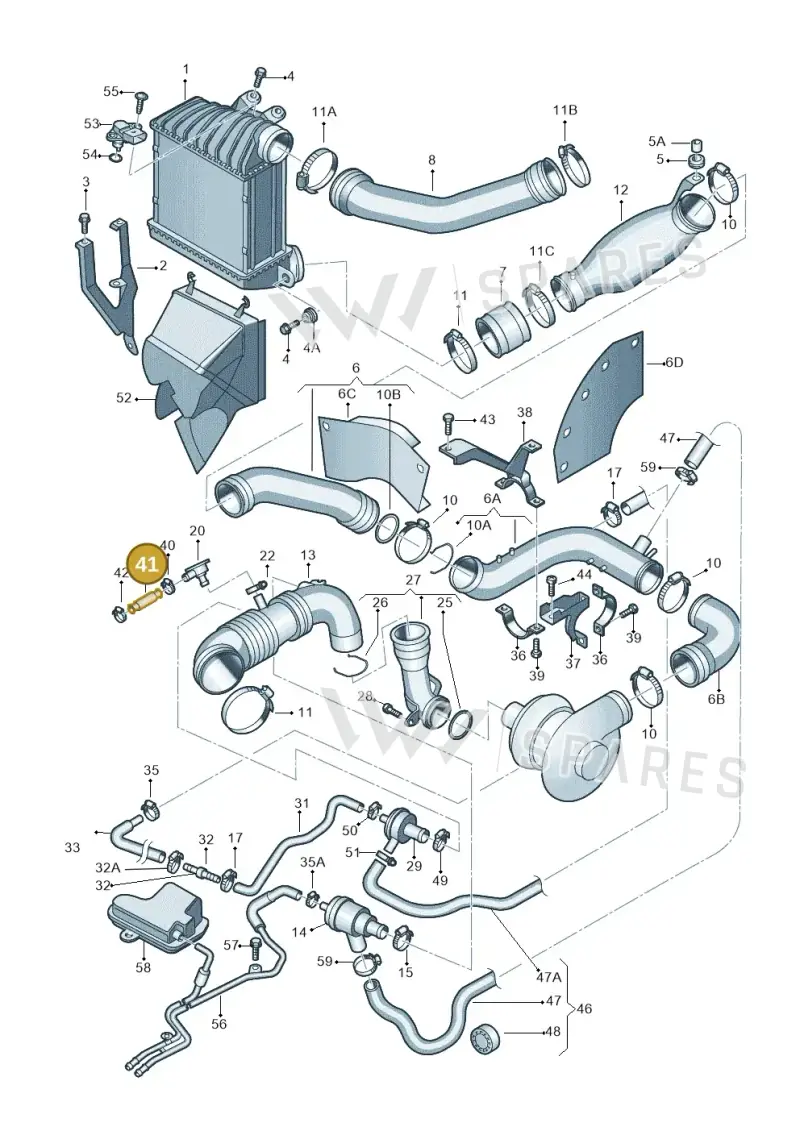 06A103221BR — Skoda OCTAVIA/COMBI/4X4      01> (2000-) diagram 194145750, position 41