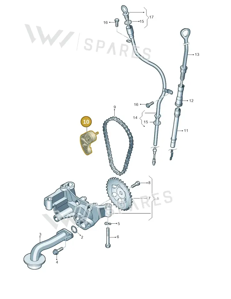 06A115130B — Skoda ROOMSTER               06> (2006-) diagram 409115200, position 10