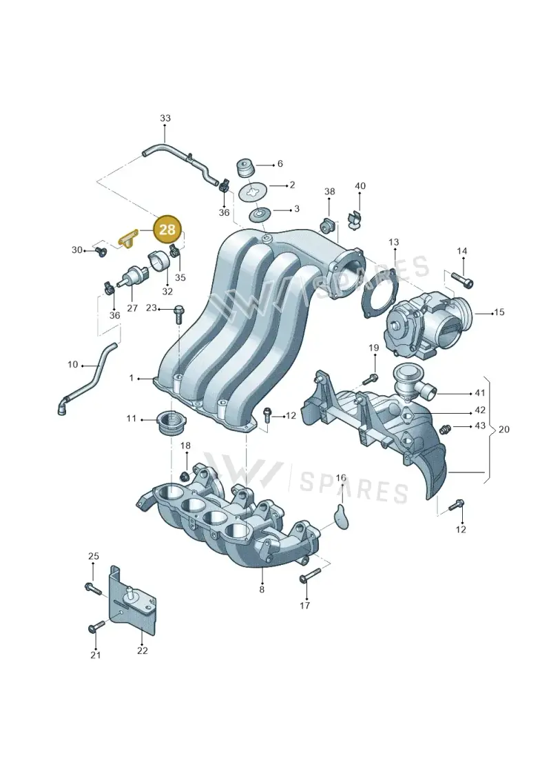 06A133519 — Skoda OCTAVIA           "CN."07> (2007-) diagram 446133270, position 28